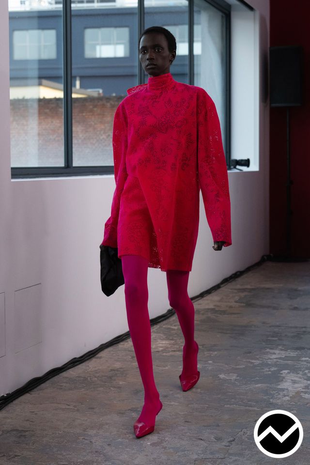 Msgm, FW26 womenswear, Scarlet, look 32
