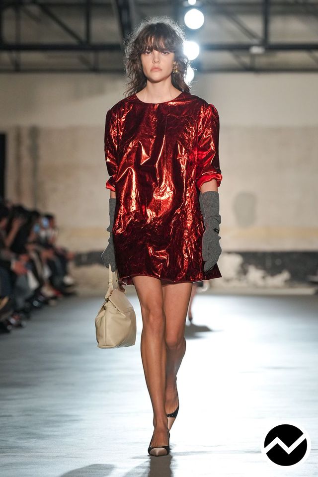 No. 21, FW26 womenswear, Wine, look 18
