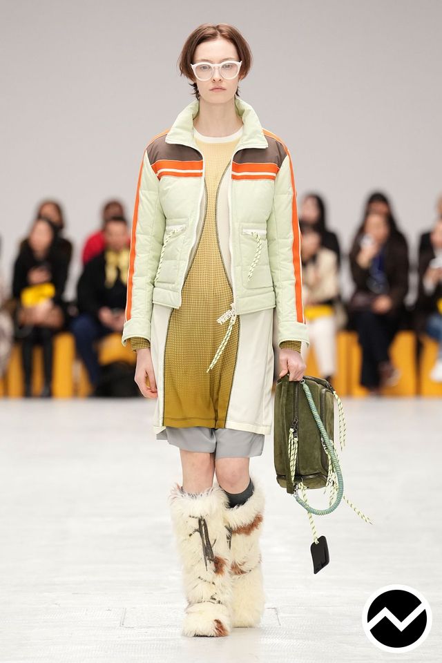 Onitsuka Tiger, FW26 womenswear, Puffer Jacket, look 13