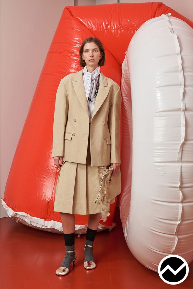 Plan C, FW26 womenswear, Beige Twins, look 19