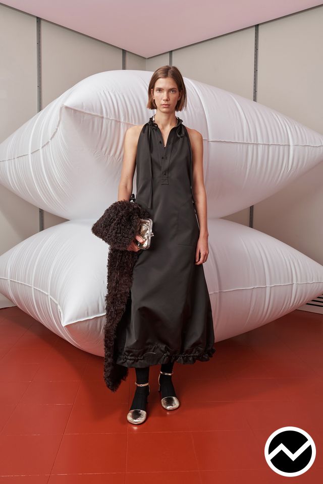 Plan C, FW26 womenswear, Buttoned Front Dress, look 32