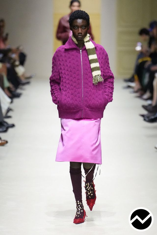 Prada, FW26 womenswear, Fuchsia, look 14