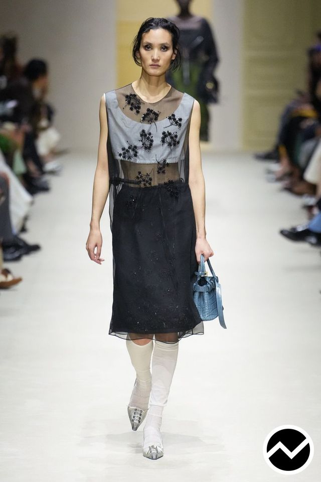 Prada, FW26 womenswear, Sheer, look 49