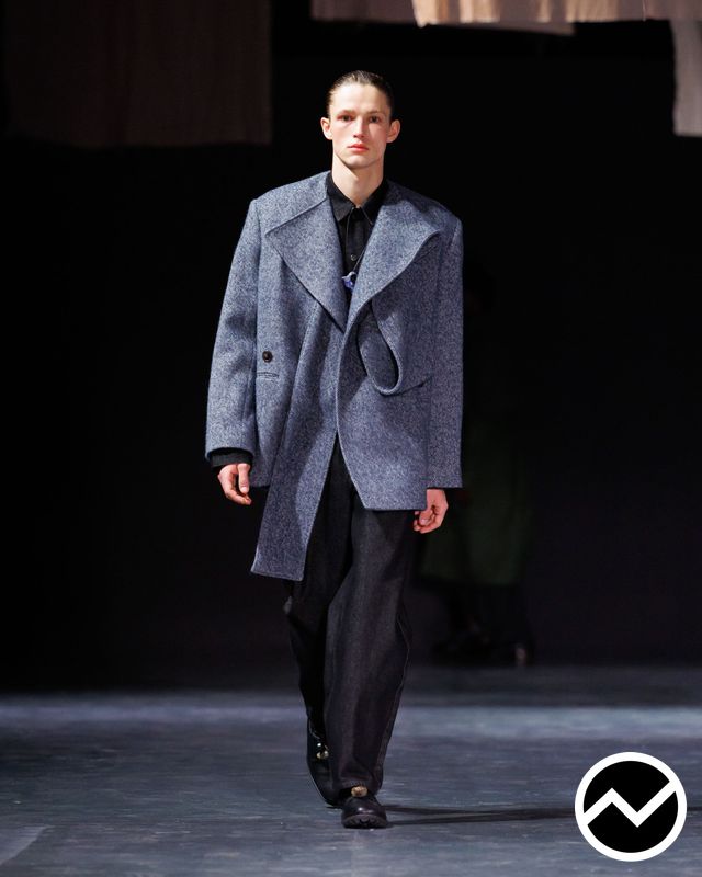 Qasimi, FW26 menswear, Overcoat, look 15