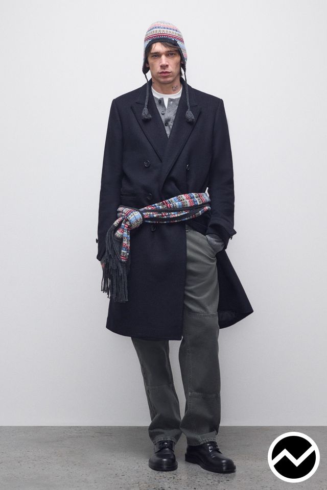 Rag & Bone, FW26 menswear, Buttoned Sweater, look 5