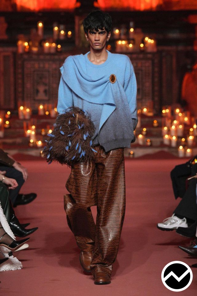 Rowen Rose, FW26 menswear, Baby Blue, look 60