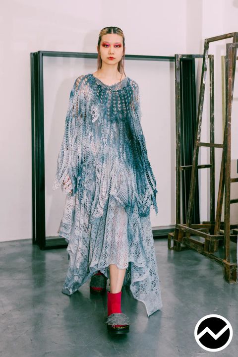 Simon Cracker, FW26 womenswear, Midaxi Dress, look 20