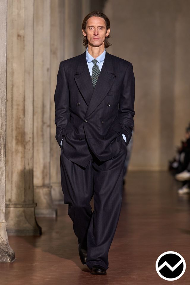 Soshiotsuki, FW26 menswear, Baby Blue, look 12