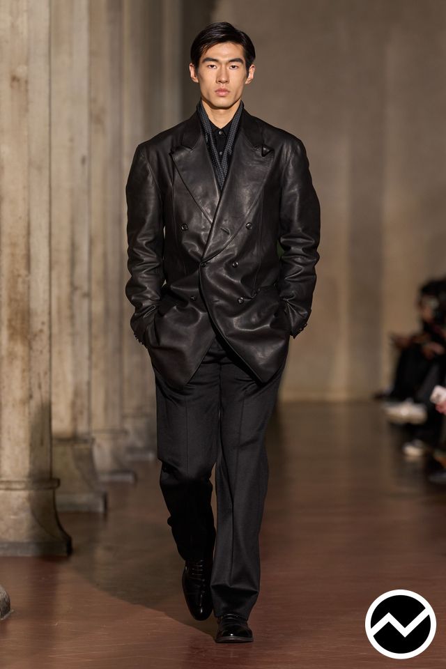 Soshiotsuki, FW26 menswear, Buttoned Sweater, look 29