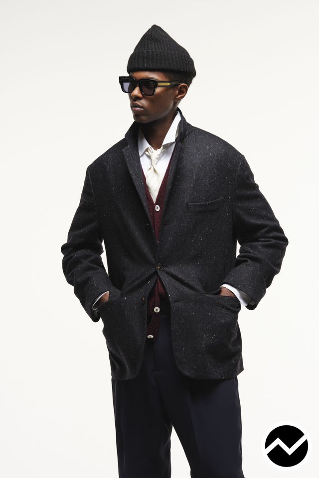 Umit Benan, FW26 menswear, Boxy Jacket, look 2