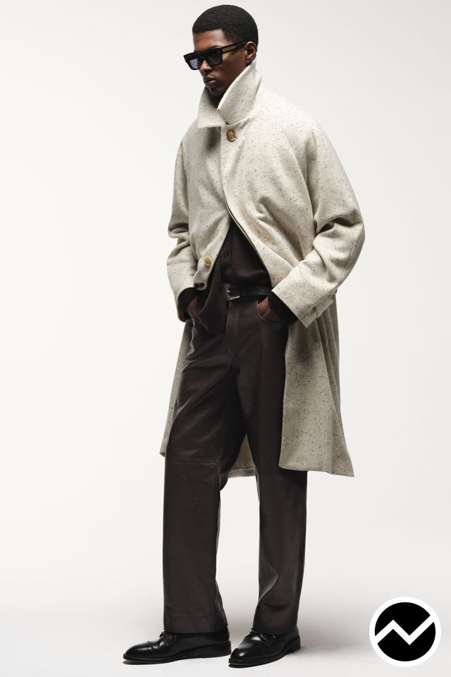 Umit Benan, FW26 menswear, Funnel Coat, look 5