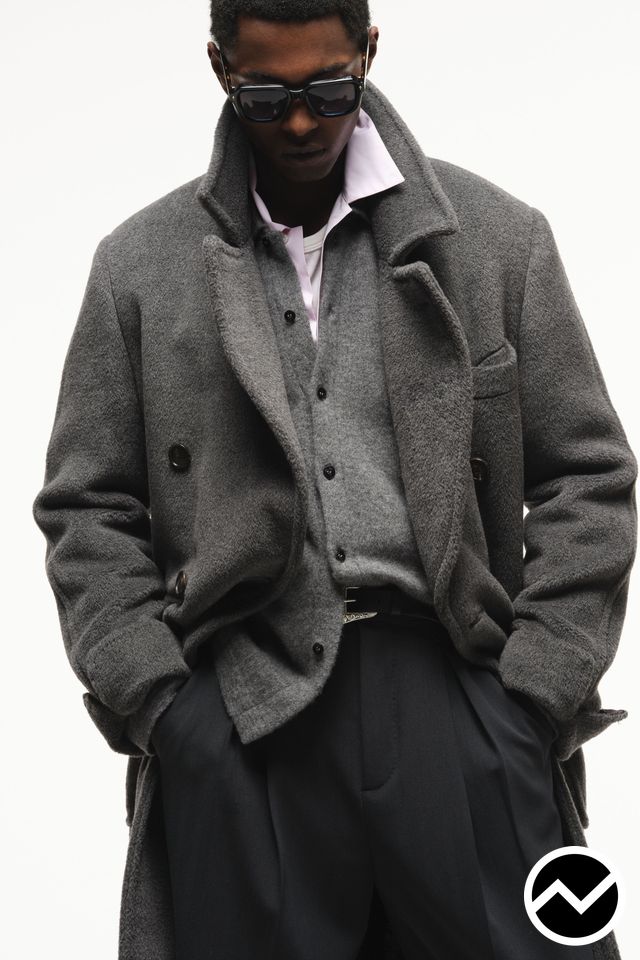 Umit Benan, FW26 menswear, Double Breasted Coat, look 10