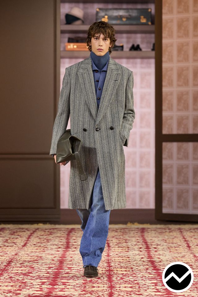Zegna, FW26 menswear, Royal Blue, look 8