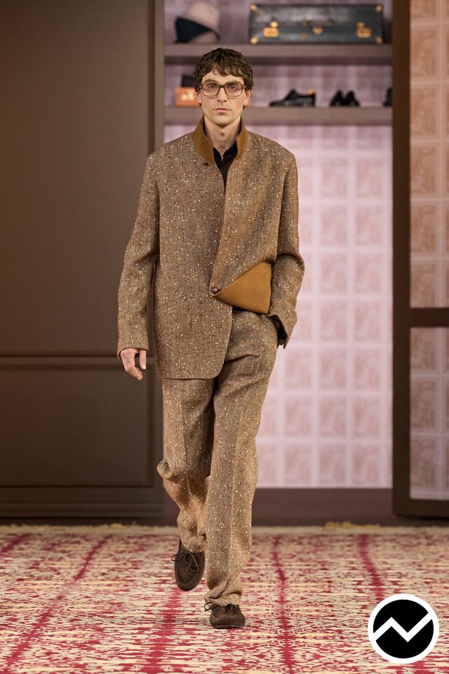 Zegna, FW26 menswear, Caramel, look 40
