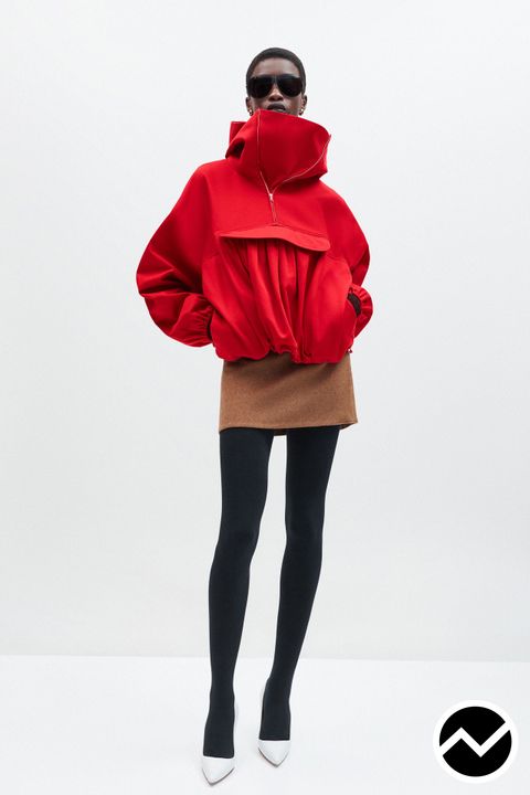 Adam Lippes, FW26 womenswear, Half Zip Sweatshirt, look 5