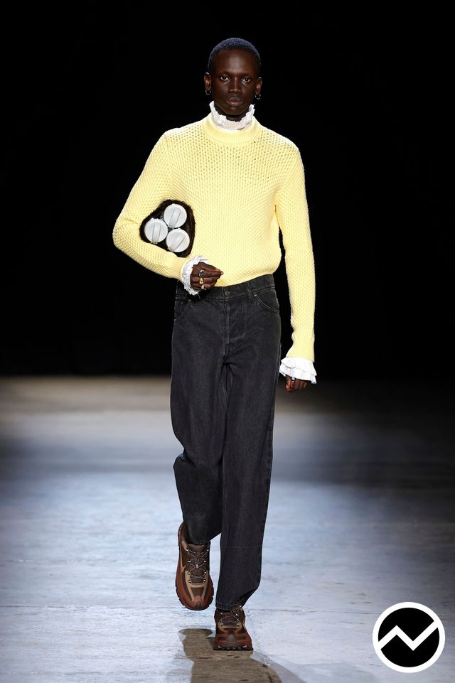 Aknvas, FW26 womenswear, Butter Yellow, look 7