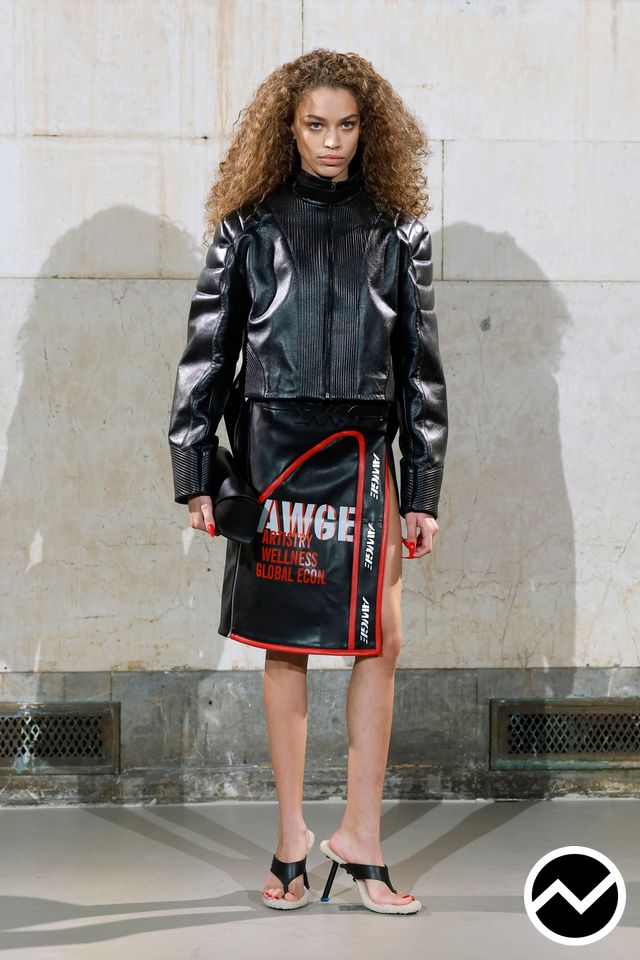 Awge, FW26 womenswear, Graphic, look 36