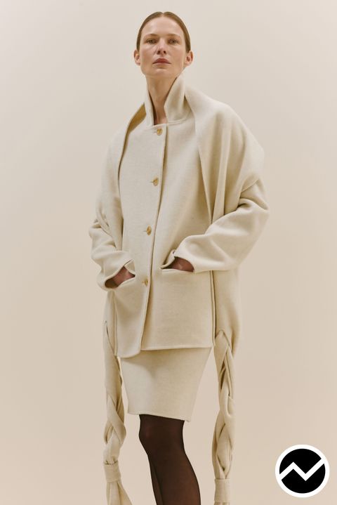 Bevza, FW26 womenswear, Beige Twins, look 6