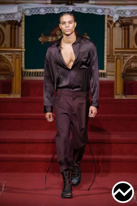 Boy London, FW26 menswear, Satin, look 21