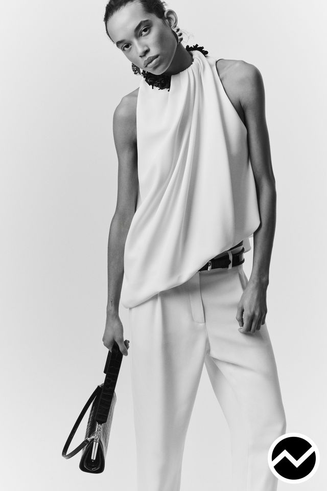 Brandon Maxwell, FW26 womenswear, Draped Top, look 25