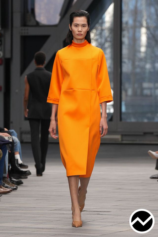 Calvin Klein Collection, FW26 womenswear, Three-Quarter Sleeve Dress, look 49