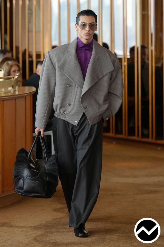 Campillo, FW26 menswear, Plum, look 5