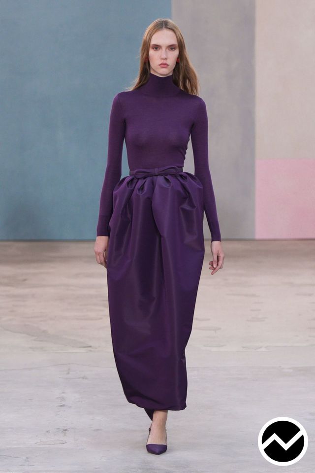 Carolina Herrera, FW26 womenswear, Twilight Purple, look 31