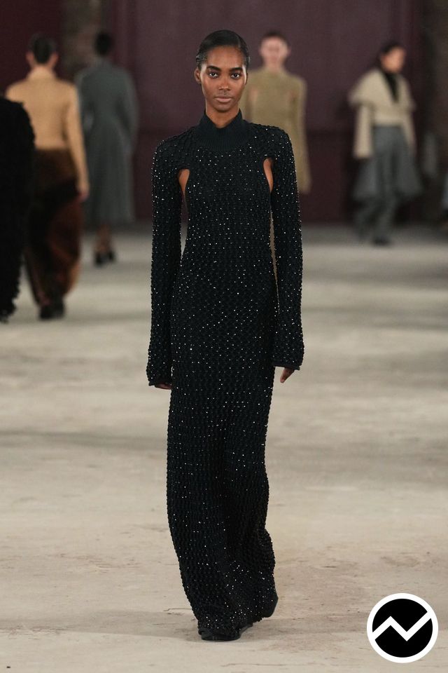 Diotima, FW26 womenswear, High Neckline Dress, look 12