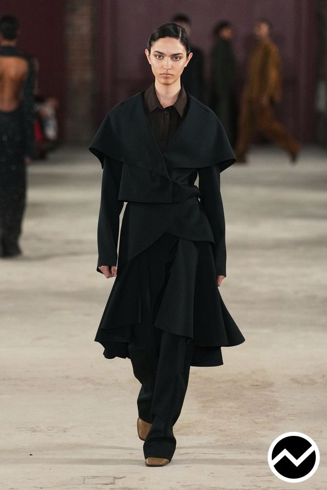 Diotima, FW26 womenswear, Wrap Tie Coat, look 14