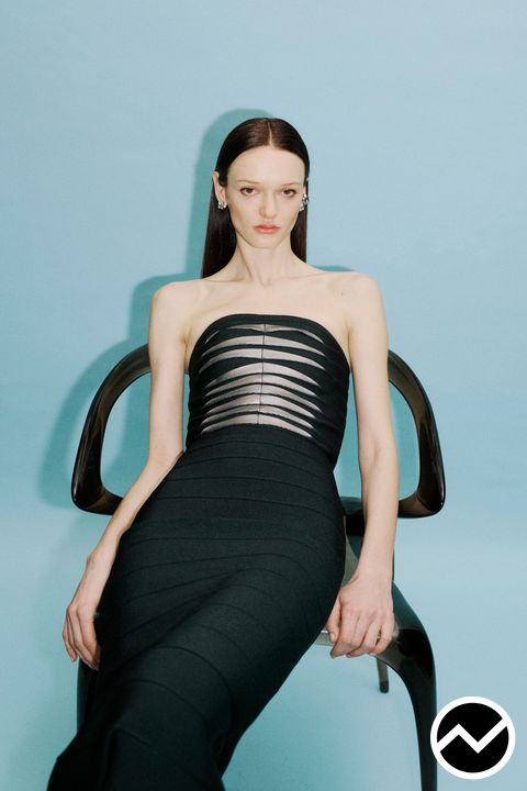 Hervé Léger, FW26 womenswear, Scuba, look 14