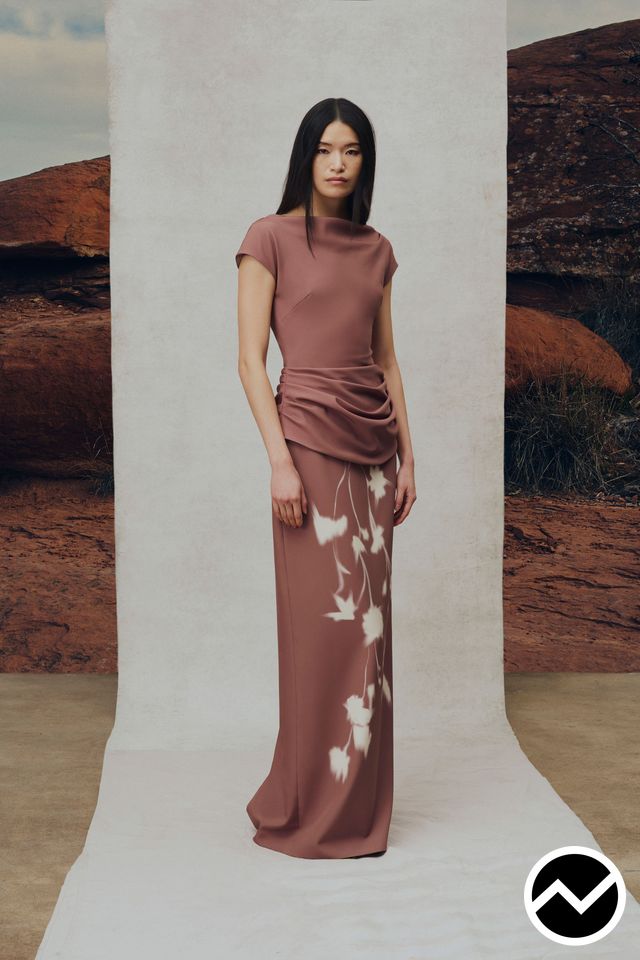 Lela Rose, FW26 womenswear, Terra Cotta, look 25