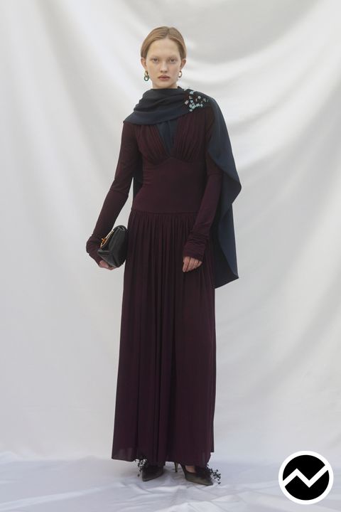 Marina Moscone, FW26 womenswear, Draped Dress, look 10