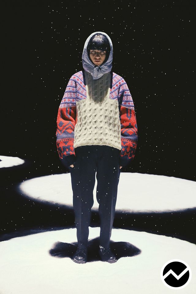 N.hoolywood, FW26 menswear, Sweater Knit, look 5