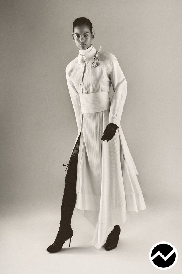 Palomo Spain, FW26 womenswear, Buttoned Front Dress, look 12
