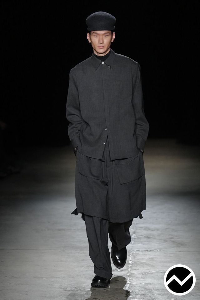 Public School, FW26 menswear, Longline Jacket, look 17