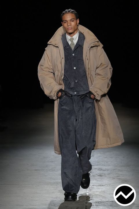 Public School, FW26 menswear, Drop Shoulder Coat, look 23