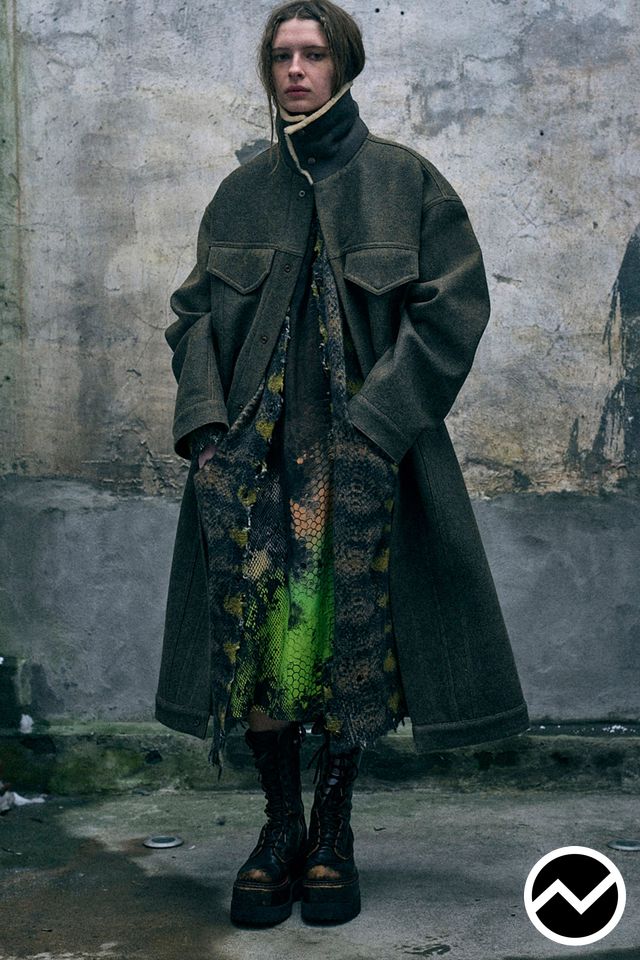 R13, FW26 womenswear, Pine Green, look 78