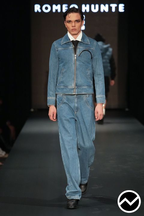 Romeo Hunte, FW26 menswear, Denim, look 6