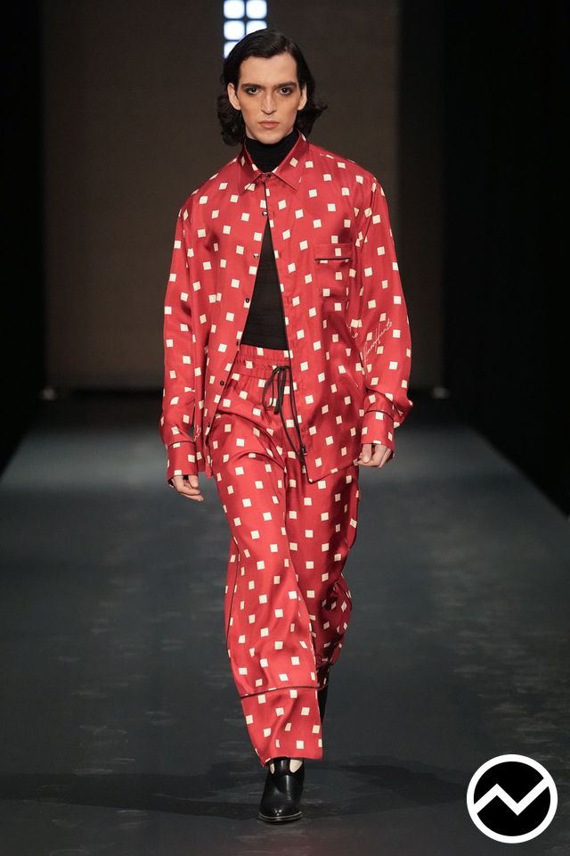 Romeo Hunte, FW26 menswear, Fine Gauge, look 33