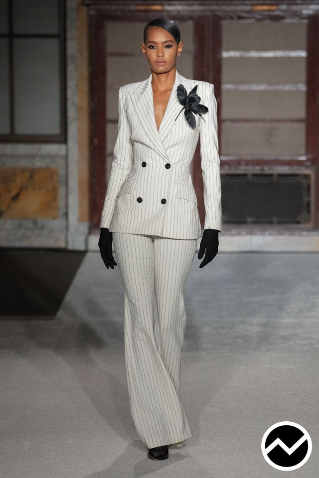 Sergio Hudson, FW26 womenswear, Double Breasted Jacket, look 3