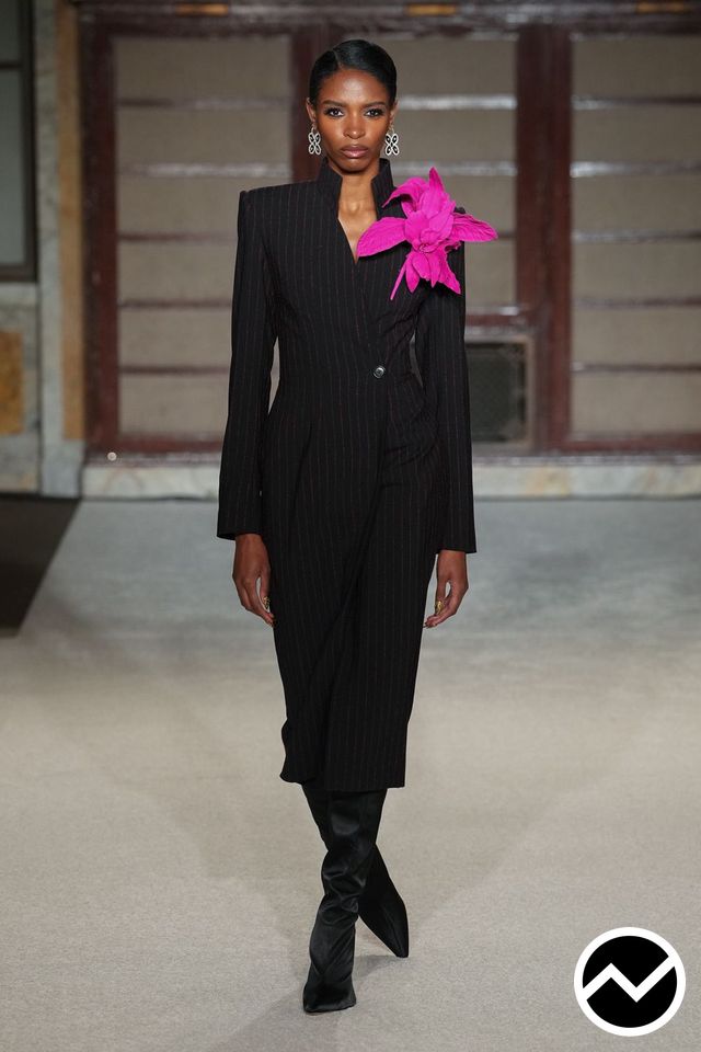 Sergio Hudson, FW26 womenswear, Longline Jacket, look 18