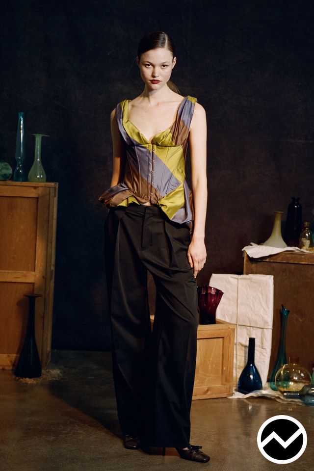 Staud, FW26 womenswear, Asymmetric Hem Top, look 3