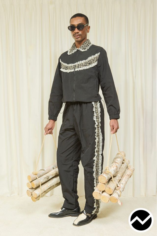 Tanner Fletcher, FW26 menswear, Parachute, look 33