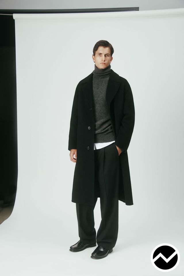 Theory, FW26 menswear, Double Pleated Pants, look 1
