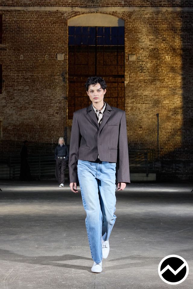 Tibi, FW26 menswear, Steel, look 4