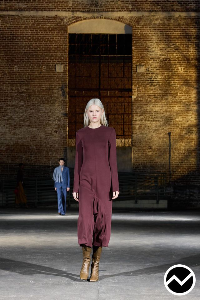 Tibi, FW26 womenswear, Asymmetric Hem Dress, look 24