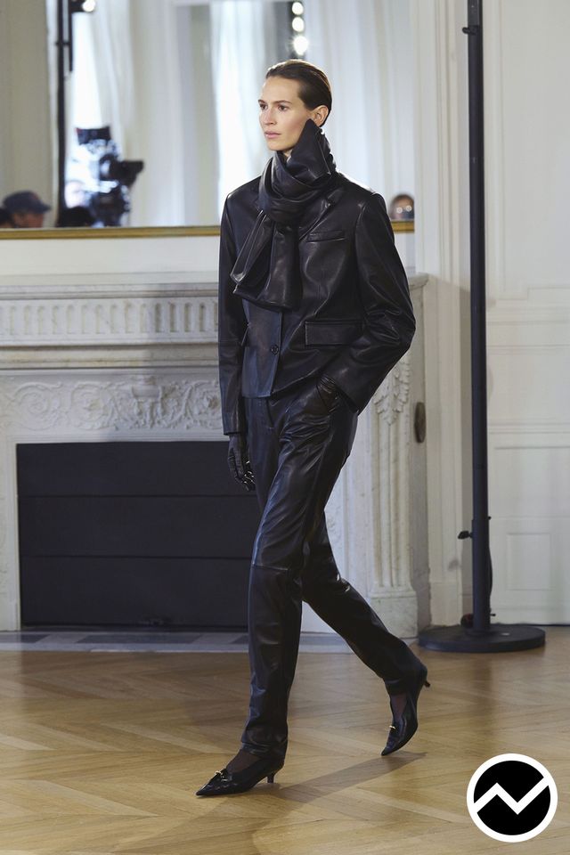 Toteme, FW26 womenswear, Leather, look 9