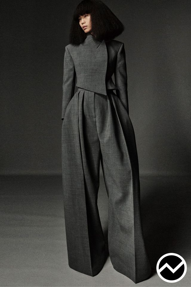 A.w.a.k.e. Mode, FW26 womenswear, Top Collar Jacket, look 30