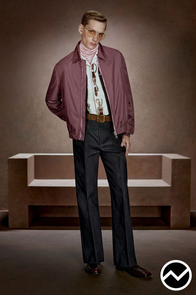 Acne Studios, FW26 menswear, Wine, look 4