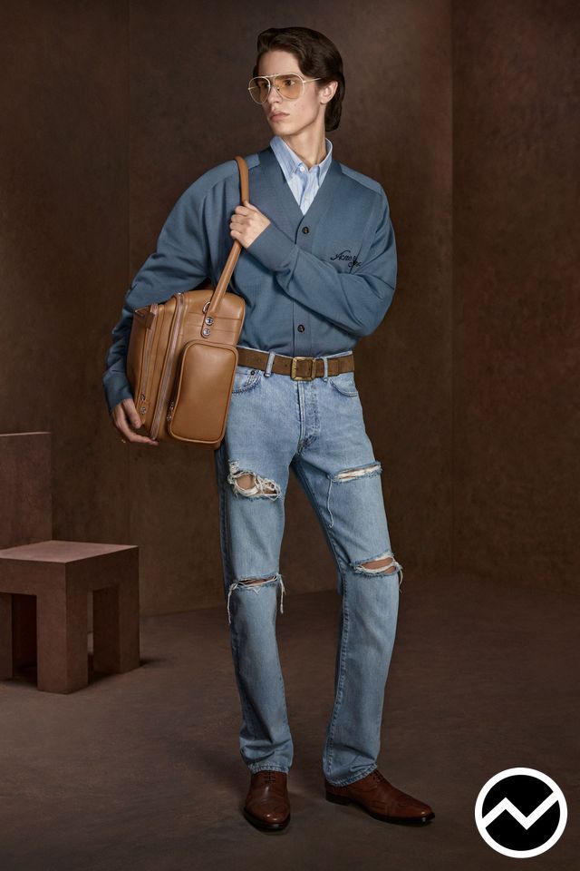Acne Studios, FW26 menswear, Full Length Jeans, look 14